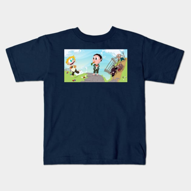 Run you Fool! Kids T-Shirt by Joshessel